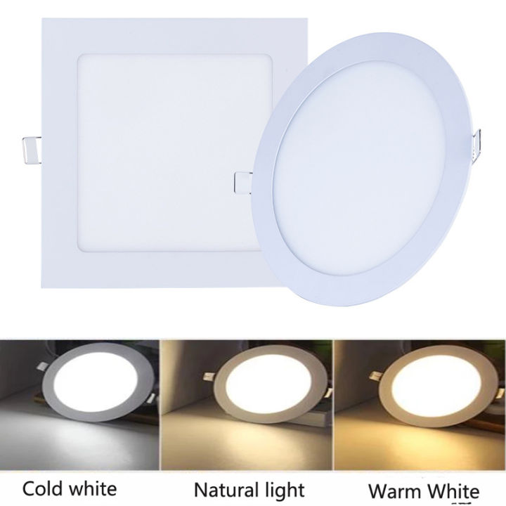 Led Downlight 110V 220V Ceiling Light 6W 9W 12W 24W Recessed Down Light Round Led Panel Light