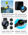 Lige BW0382 new 2023 version, NFC, Bluetooth call, HD large screen, health monitoring, answer call, dail call smartwatche for men.