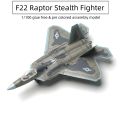 1/100 US F-22 Raptor Stealth Fighter Model Creative Series Building Blocks DIY Decor Assembled Toys For Christmas .
