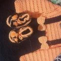 customize handmade crotchet baby girl frock. 