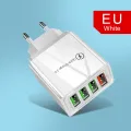 Olaf 35W QC3.0 Quick Charger 4 USB Charger For IPhone 11 Samsung S9 Huawei Xiaomi QC3.0 EU US UK Fast Wall Mobile Phone Charger. 