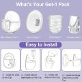 Wearable Breast Pump Replacement Parts Compatible with Nuliie NCVI NICEGREEN Life Zooawa S32 Breast Pump, Milk Collector Cup.