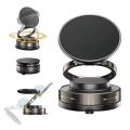 Folding Strong Magnet Magnetic Phone Holder 360° Rotation Desk Car Vacuum Suction Windshield Dashboard Mobile Holder Adsorption. 