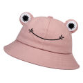 Cute Frog Bucket Hats women Bucket Hat Women Summer Outdoor Sun Fishing Cap Cotton Wild Panama Hats.