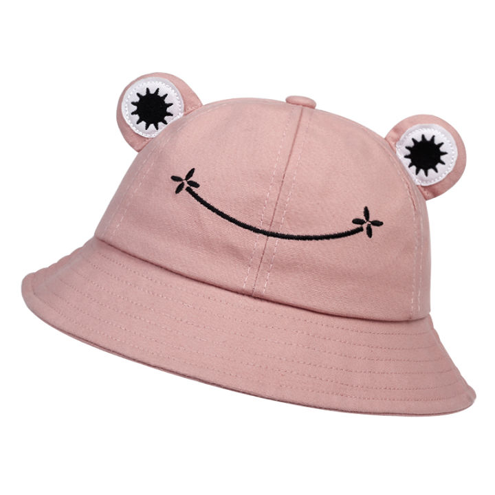 Cute%20Frog%20Bucket%20Hats%20women%20Bucket%20Hat%20Women%20Summer%20Outdoor%20Sun%20Fishing%20Cap%20Cotton%20Wild%20Panama%20Hats%20-%20Image%202
