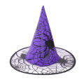 Witch Hat, Halloween Decoration Supplies, Witch Hat for Kids and Adults, Prom Dress, Magic Mesh Wizard Hat for Party. 