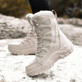 Men Male Tactical Boots  Boots Climbing Hiking Shoes Breathable Outdoor Unisex Ultrallight  Plush Snow Winter High Quality. 