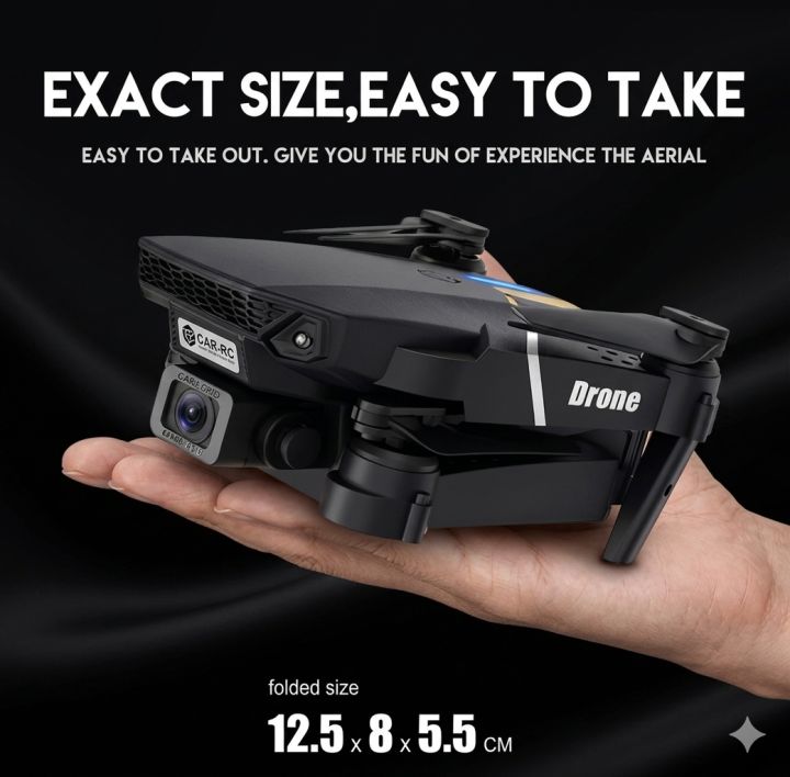 E88 Pro Drone WIFI FPV Wide Angle HD 4K 1080P Camera Height Hold RC ...