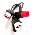 3 IN 1 Motorcycle Connector Cable For Yamaha 3pin 4pin for Honda 6pin OBD2 Cable Adapter OBD 2 Extension Cable. 