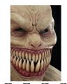 Cosplay Creepy Monster Big Mouth Teeth Chompers Latex Masks Halloween Party Scary Costume Props Horror Clown Mask. 