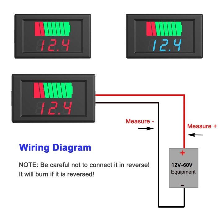 12V%2024V%2036V%2048V%2060V%20Car%20Battery%20Charge%20Level%20Indicator%20Lithium%20Battery%20Capacity%20Meter%20Tester%20Display%20LED%20Tester%20Voltmeter%20-%20Image%205
