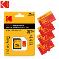 Original KODAK 32GB 64GB 128GB 256GB Micro SD Card U3 V30 High Speed TF Memory Card for Phone Tablet Action Cam with Adapter.