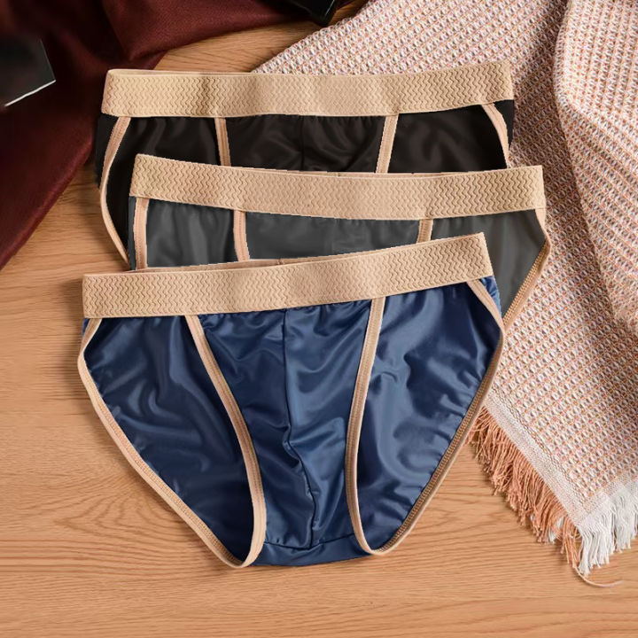 1/3PCS%20Men's%20Briefs%20Simple%20and%20Versatile%20Ice%20Silk%20Material,%20Comfortable,%20Breathable%20and%20Quick%20Drying%20Men's%20Briefs%20-%20Image%205