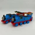 [Ready to Send] cartoon train Thomas train crash back carry 1 dinosaur baby toy with fire. 