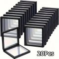 20Pcs Clearview 3D Floating Display Cases Dustproof Acrylic Jewelry Storage Box with Elastic Film Transparent Hanging Organizer. 