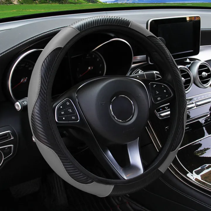 PU%20Carbon%20Fiber%20Leather%20Car%20Steering%20Wheel%20Cover%20Without%20Inner%20Ring%20Suitable%20for%2014.5-15%20Inches%20of%20Automotive%20Supplies%20-%20Image%205
