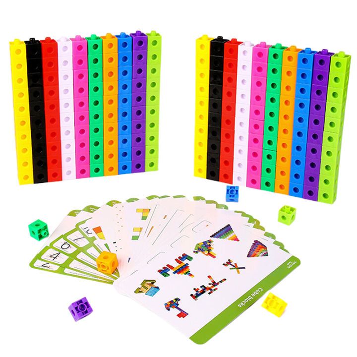 Counting Blocks for Preschool Mathematics, 50/100Pcs Plastic Learning ...