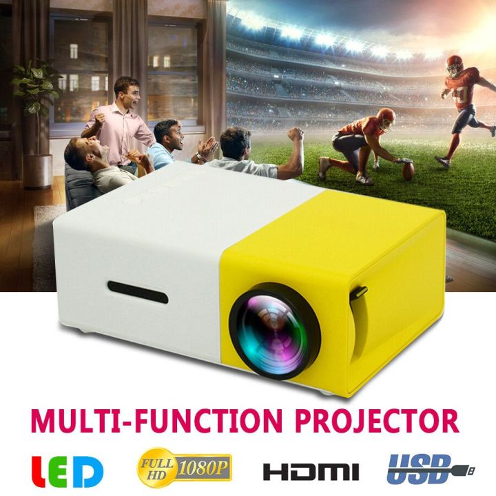 YG300 Pro LED Mini Projector 1080P Full HD Supported HD/M USB AV TF PS4 Portable Home Media Player