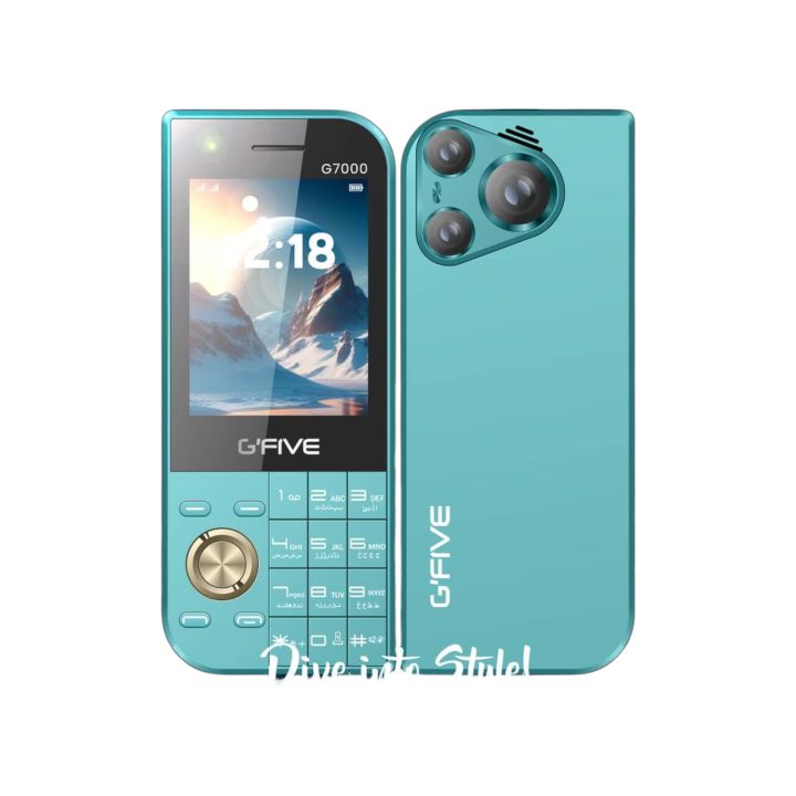 Gfive G7000 - Triple Sims Supported - 2.8 inch Big Display - 3500mAH Powerful Battery - Auto call recording - PTA Approved -  1 Year brand warranty