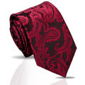 Man Tie Brand New Fashion Paisley Black Necktie Orange Dark Blue Gravata For Men Slim Paisley Floral Fit Wedding Workplace Neck. 
