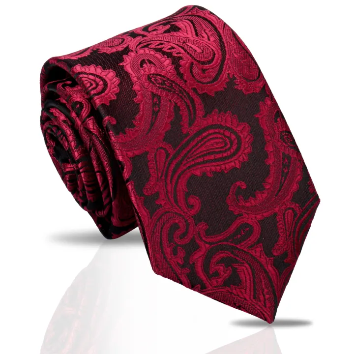 Man%20Tie%20Brand%20New%20Fashion%20Paisley%20Black%20Necktie%20Orange%20Dark%20Blue%20Gravata%20For%20Men%20Slim%20Paisley%20Floral%20Fit%20Wedding%20Workplace%20Neck%20-%20Image%204