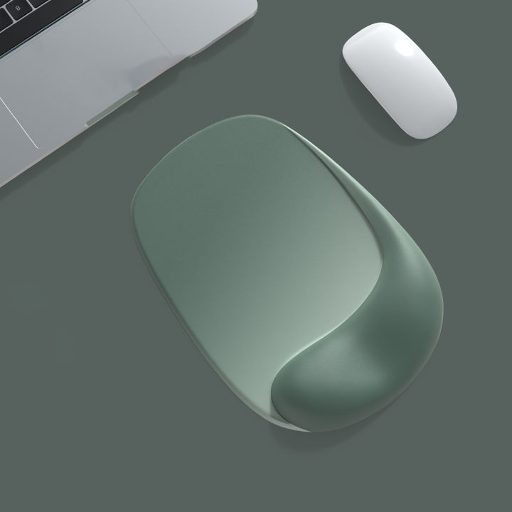 Ergonomic Mouse Pad with Gel Wrist Support Non-Slip Base, Comfortable for Laptop & Desktop Use, Ideal f