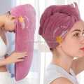 Women Soft Microfiber Towels Shower Cap Towel Bath Hats for Women Dry Hair Cap Quick Drying Soft for Lady Turban Head Girl Towel-Multicoler.