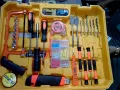 Dewalt and Superstar china lot Cordless drill machine set with full tool kit and hammer includes all drivers and all tools with two batteries. 