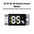 New Battery Indicator Module 1S  2S 3S 4S Series Battery Gauge Lithium Battery Percentage Display Precision Voltage Tester. 