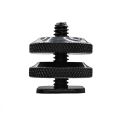 Dual Nut Cold Shoe 1/4 Hot Shoe Mount Phone Holder Adapter Bracket For Double-Layer Camera Hot Shoe Adapter Accessories. 