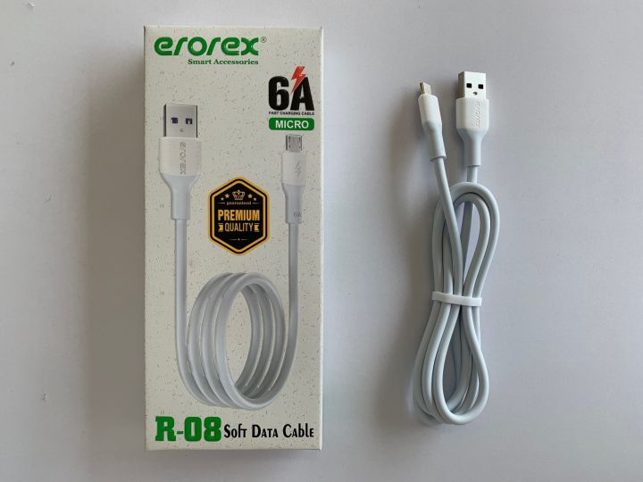 Erorex Android Micro USB Data Cable/Charging Cable 6A Fast Charging