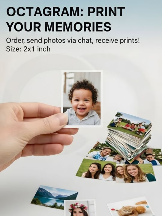 12/24 pcs Mini photo print, customize photo print 2 inche by 1 inche size HD photo print