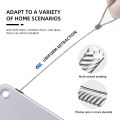 Punch-Free Automatic Sensor Door Closer Adjustable Surface Door Stop Bracket Pull Cord Door Closer for Residential Commercial. 