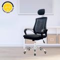 FF-EC-07ss ( BLACK ) Smart Office Executive chair with Headrest (V-Mesh). 