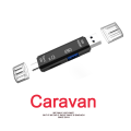 7 #   Caravan Crew 5in1 Otg Card Reader: USB 2.0/ Micro Usb/ Tf/ Sd /Type-C Card Reader. 