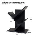Tree-shaped Bookshelf Desktop Book Organizer Modern 3-Tier Bookshelf For office and Home Wooden Book Storage Rack Space-Saving. 