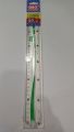 ORO transparent plastic crystal sheesha scale 12" inches =30 cm ruler foota stationery item product math article. 