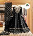Embroidered Dress – Border Embroidery With Handwork Long Maxi -- Heavy Neck -- Full Emb Dupatta 3Piece -- Designer Maxi -- Women And Girls. 