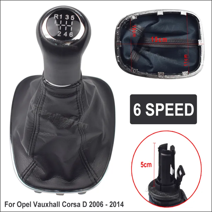 For%20Opel/Vauxhall%20Corsa%20D%202006%202007%202008%202009%202010%202011%202012%202013%202014%20Gear%20Shift%20Knob%20Lever%20Stick%20Gaitor%20Boot%20Cover%20Frame%20Case%20-%20Image%205