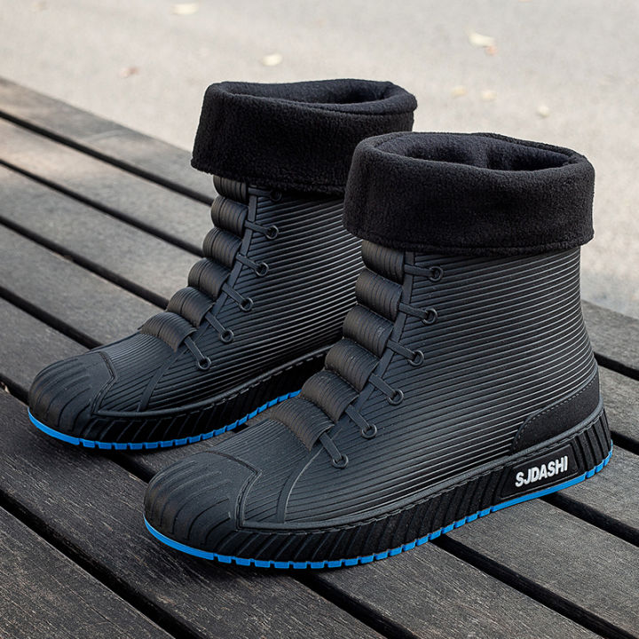 Rain%20Boots%20For%20Men%20Women%20Summer%20Casual%20Mid-calf%20Waterproof%20Shoes%20Winter%20Lining%20With%20Fleece%20Warm%20Anti-slip%20Wear-resistant%20Outdoor%20-%20Image%208