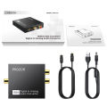 PROZOR DAC Digital to Analog Converter Optical Coaxial Fiber SPDIF to RCA 3.5mm Jack Audio Adapter With Optical Cable Adapter. 