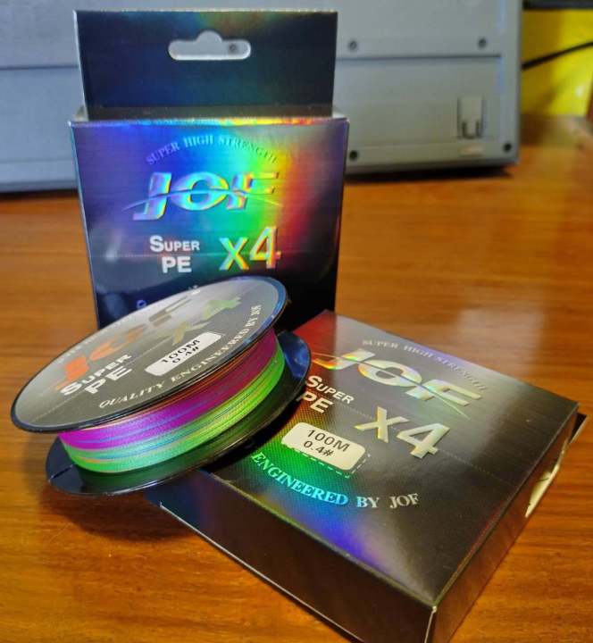 Natfishing PE line [PE Jof X4 super] premium PE line braided 4 length 100 m High tensile strength soft cord color shifting line