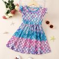 2024 Dress Girl Kids Clothes Summer Short Sleeve Floral Birthday Party Cute Fashion Toddler Princess Dresses 2 3 4 5 6 Years. 