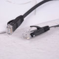 1Pcs Black cable rj45 ethernet 10 inch 25cm network cat patch cord internet cat6 wire.