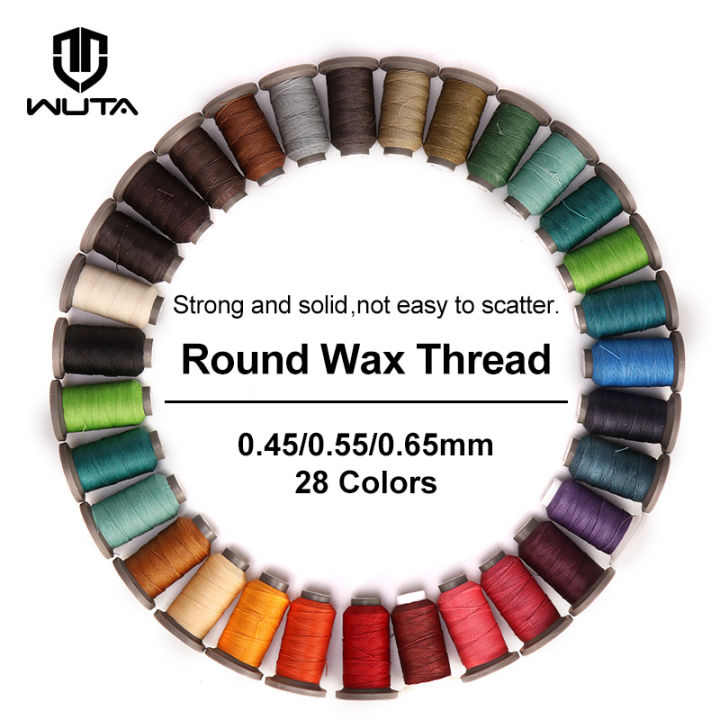 Repair Thread Braid WUTA 70-120m Round Waxed Thread Repair Cord String Polyester Hand ...
