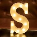 Alphabet Letter LED Night Light Outdoor Home Decor And Club Wedding Wall Decor.
