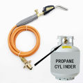 Handheld Propane Torch Liquefied Gases Welding Soldering Tool with Piezo Ignition Firepower Adjustment. 