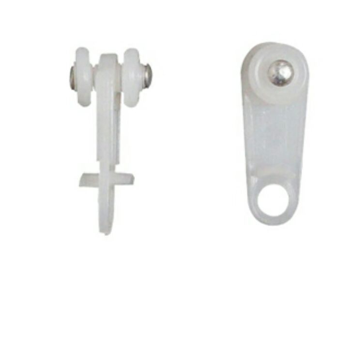40 pcs curtain runners / white /plastic /aluminium bar