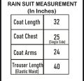 PVC Rubber Raincoat Barsati Full Waterproof With 1080G Weight China Made. 