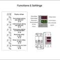 Voltage Current Protector - Protector Circuit Breaker with Adjustable Settings for Under/Over Voltage and Over Current Protection + Automatic Recovery + Color Display - 40A. 